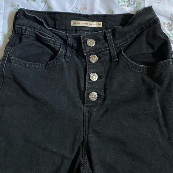 Mile High Cropped Wide Leg Levi Strauss&co - Picture 3 of 3